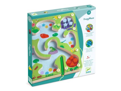 dj01614 magneticky dreveny labyrint zabka 2