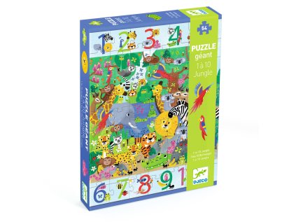 dj07148 obrovske vzdelavacie puzzle dzungla 54 ks 2