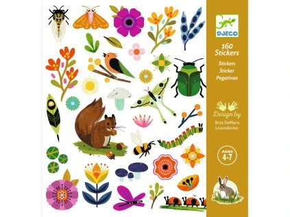 dj09272 samolepky v zahrade 160 ks