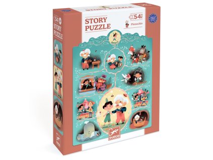 dj07052 rozpravkove puzzle pinocchio 54 ks
