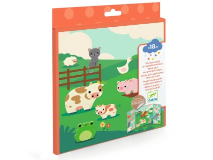 dj00099 hrube odnimatelne nalepky zvierata z farmy