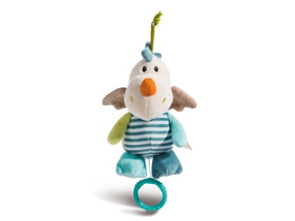 NICI MFN plyš Drak Dragilu na zavesenie s hracím strojčekom, 18cm