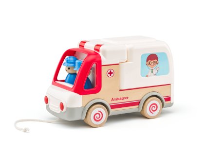 Auto ambulancia so zvukmi a svetlom