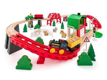 Vláčikodráha - Farma, 60 dielov