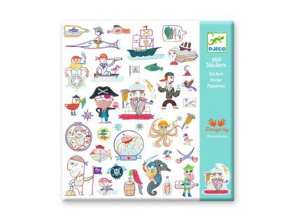dj09316 samolepky pirati 160 ks 3