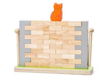 Balančná hra - Múr s mačkou