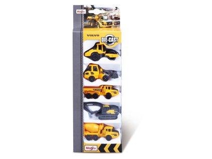 Maisto - Sada áut - Volvo pracovné stroje, 5ks