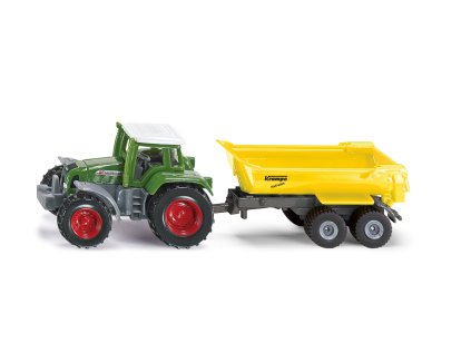 SIKU Blister - traktor Fendt s prívesom Krampe