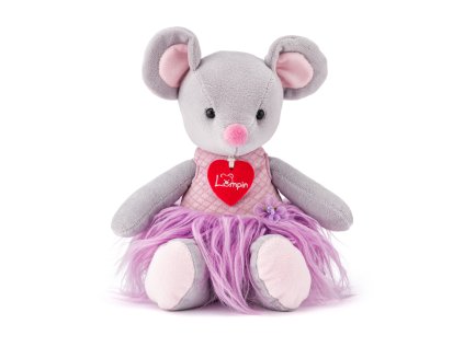 Myška Akiko šedá, 30 cm