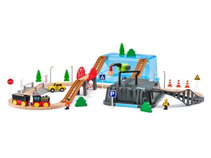 Vláčkodráha v boxe - Banská súprava, 54ks