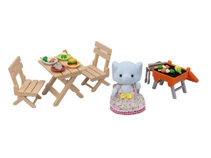 BBQ sada na piknik so slonom