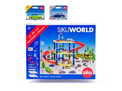 SIKU World - Garáž s 2 autami