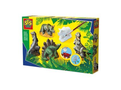Sadrový trojkomplet - dinosaury