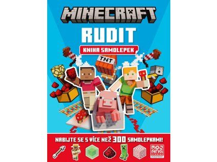 8164 minecraft rudit kniha samolepek