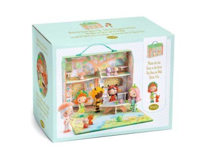 dj06966 tinyly figurky sylvia a liska fox v lesnom domceku 01
