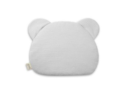 Sleepee mušelínový plochý vankúš Teddy Bear (Variant Grey)