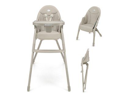 KINDERKRAFT Stolička jedálenská Dinnly 2v1 (Variant Beige)