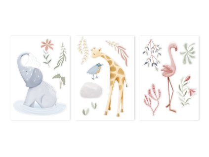 wall sticker set blooming safari WD345047 2 Large