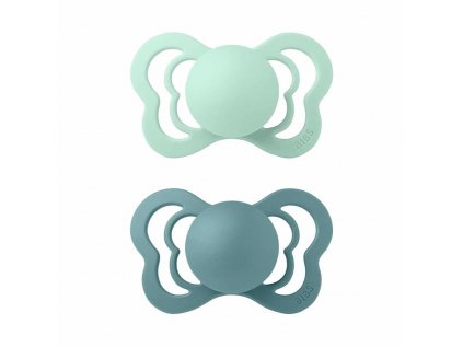 BIBS Couture anatomické cumlíky zo silikónu 2ks - veľkost 1 (Varianta Nordic Mint / Island Sea)