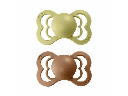 BIBS Supreme symetrické cumlíky zo silikónu 2ks - veľkosť 1 (Varianta Meadow / Earth)
