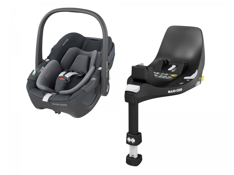 Maxi-Cosi Pebble 360 autosedačka + Maxi-Cosi FamilyFix 360 základňa Variant: ESSENTIAL GRAPHITE, Farba: Sivá