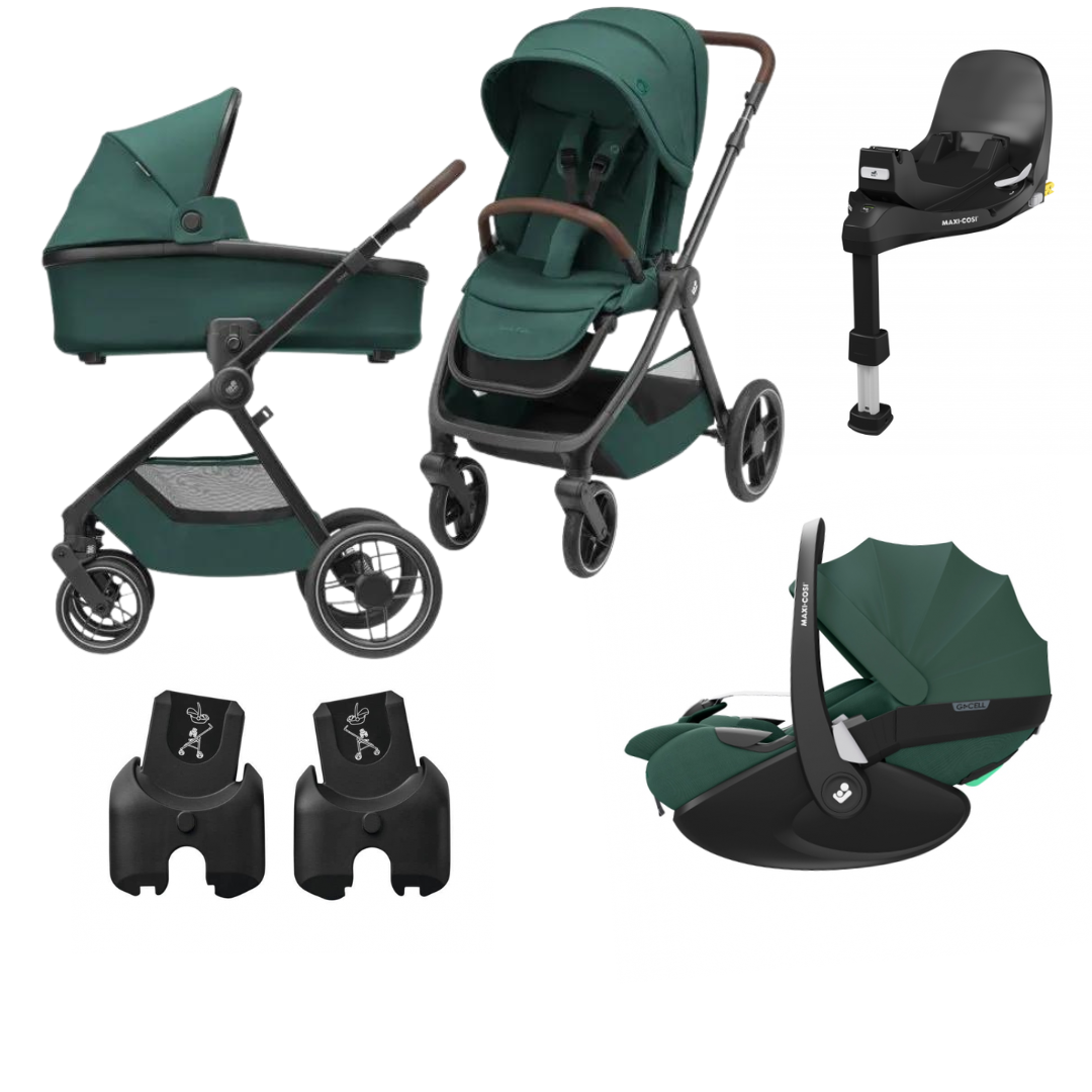 Maxi-Cosi Oxford 3v1 + základňa ku vajíčku zadarmo Farba: Essential Green