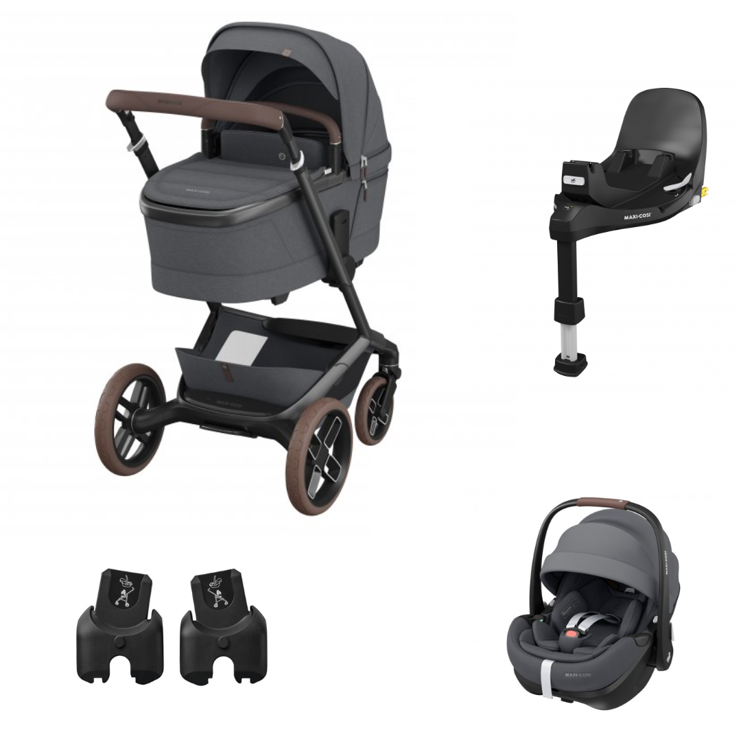 Maxi-Cosi Fame kombinovaný kočík 4v1 Variant: Twillic Graphite, Farba: Sivá