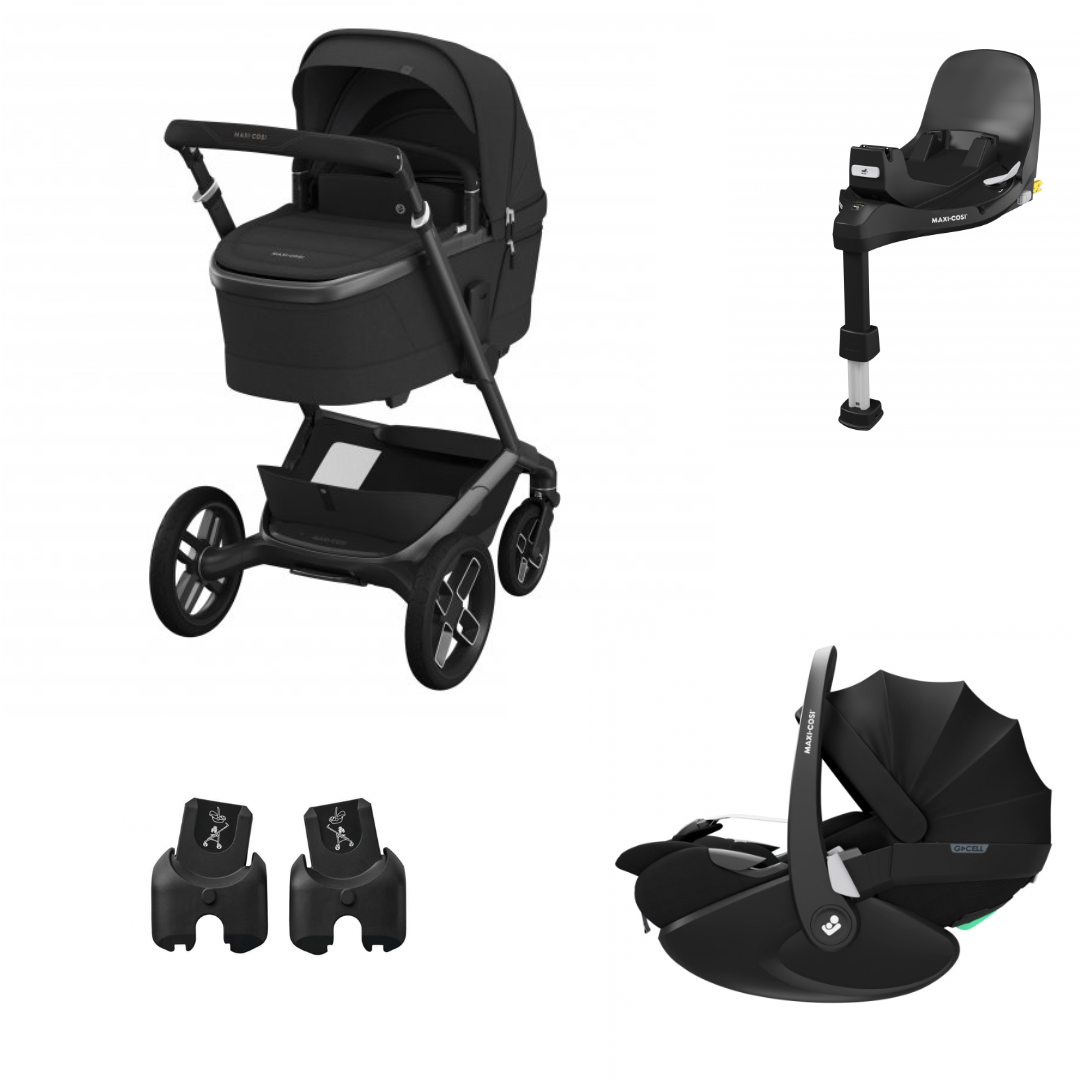 Maxi-Cosi Fame kombinovaný kočík 3v1 Variant: Twillic Black, Farba: Čierna