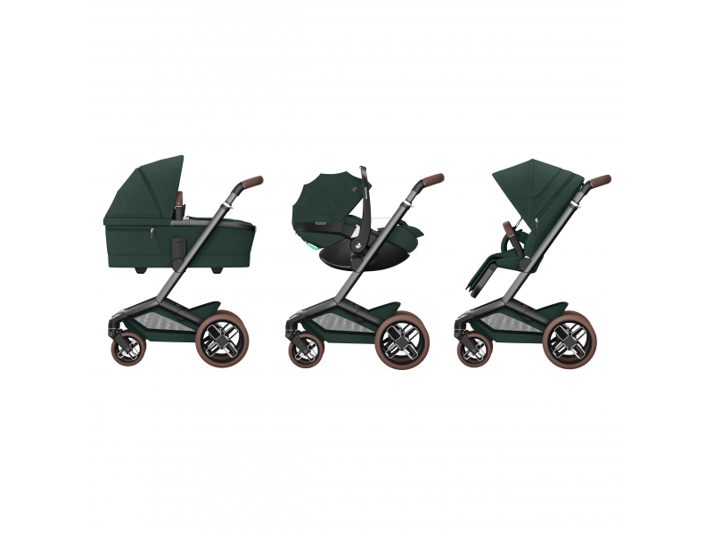 Maxi-Cosi Fame kombinovaný kočík 3v1 Variant: Twillic Green, Farba: Zelená