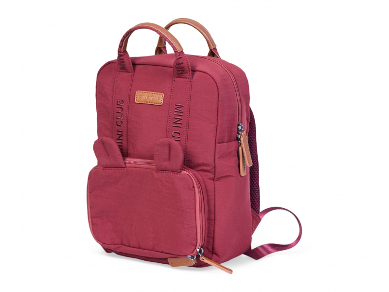 Childhome Detský batoh Mini Club Signature Variant: Burgundy
