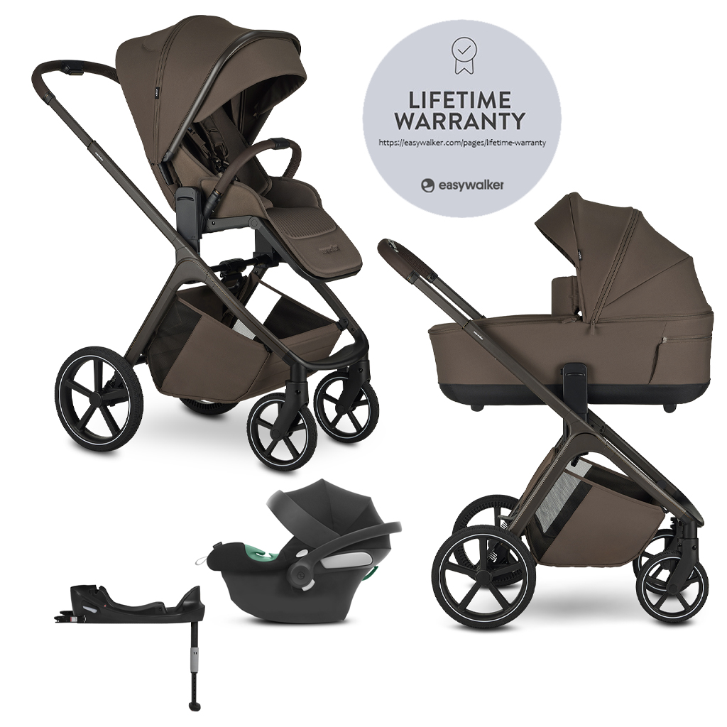 EASYWALKER Kočík kombinovaný Zoey + CYBEX Aton B2 i-Size + základňa Variant: Chesnut Brown