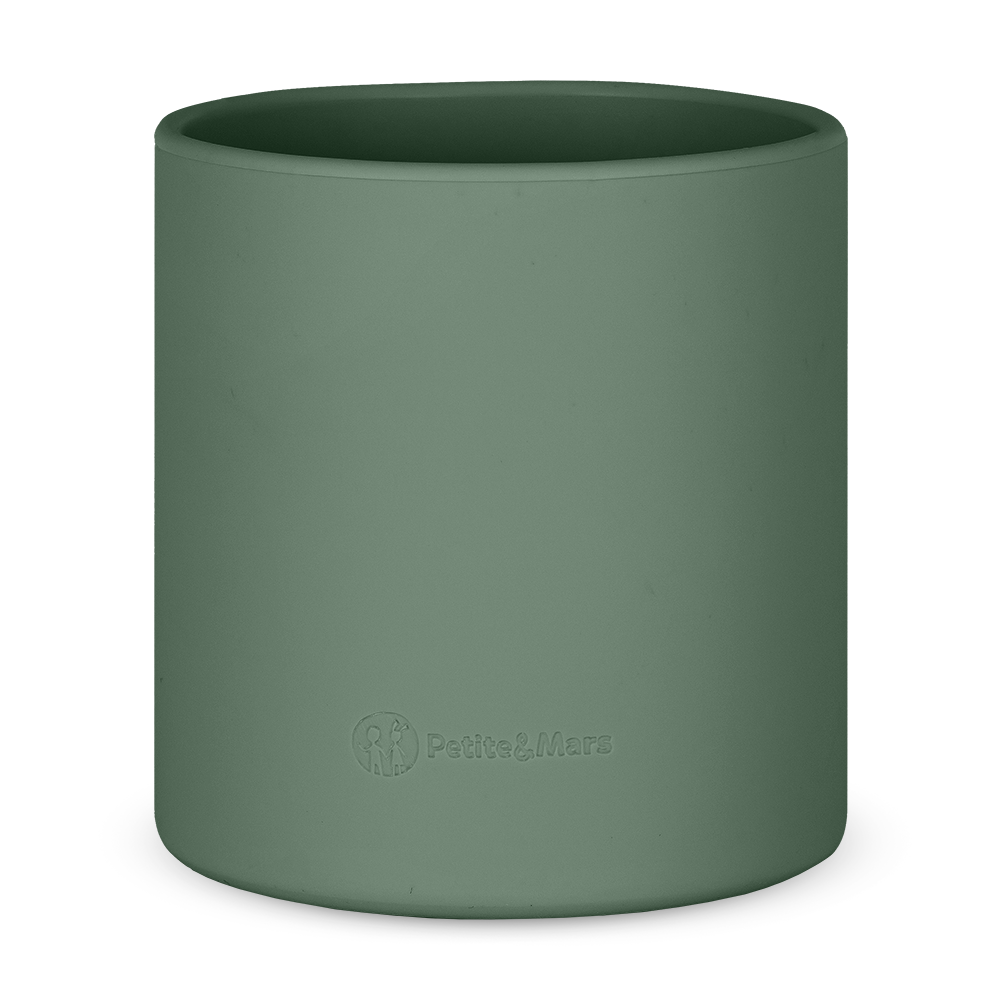 PETITE&MARS Hrnček silikonový Take&Match 6m+ Variant: Misty Green