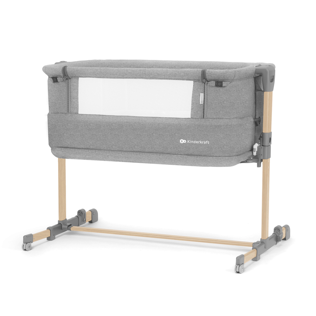 KINDERKRAFT Postieľka detská polohovateľná Neste grow Variant: Light grey full wood