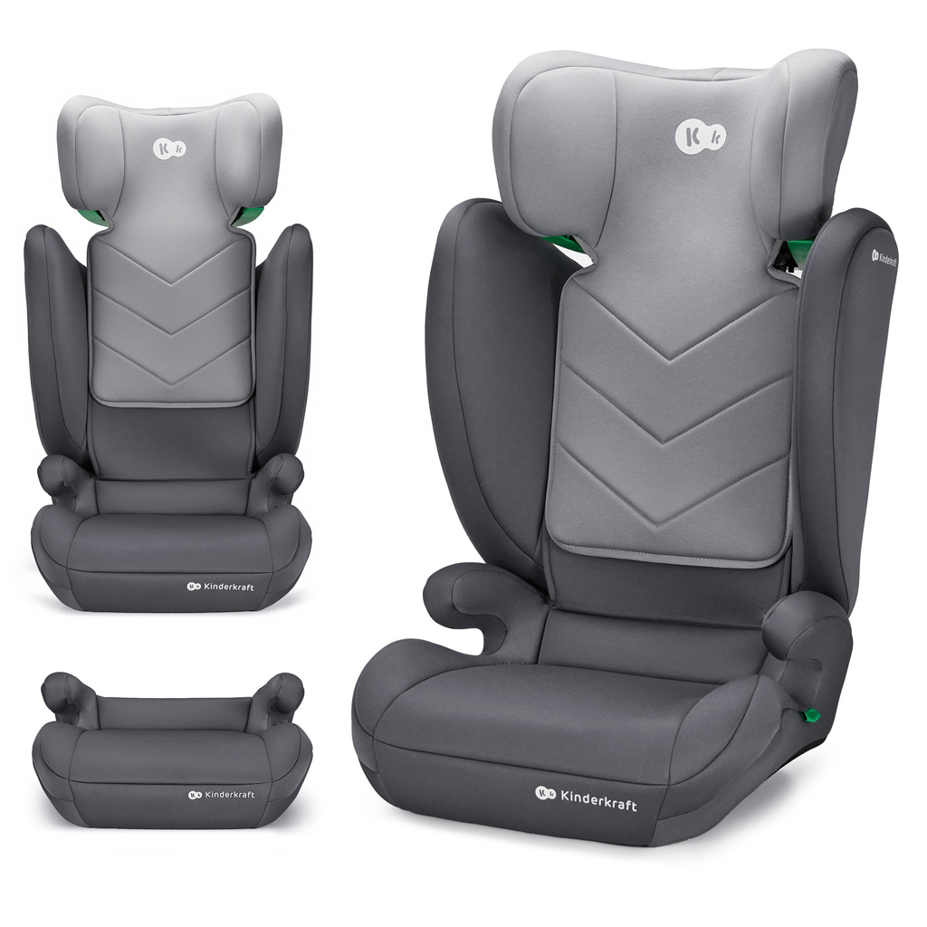 KINDERKRAFT Autosedačka i-Spark i-Size 100-150 cm Variant: Grey, Farba: Sivá