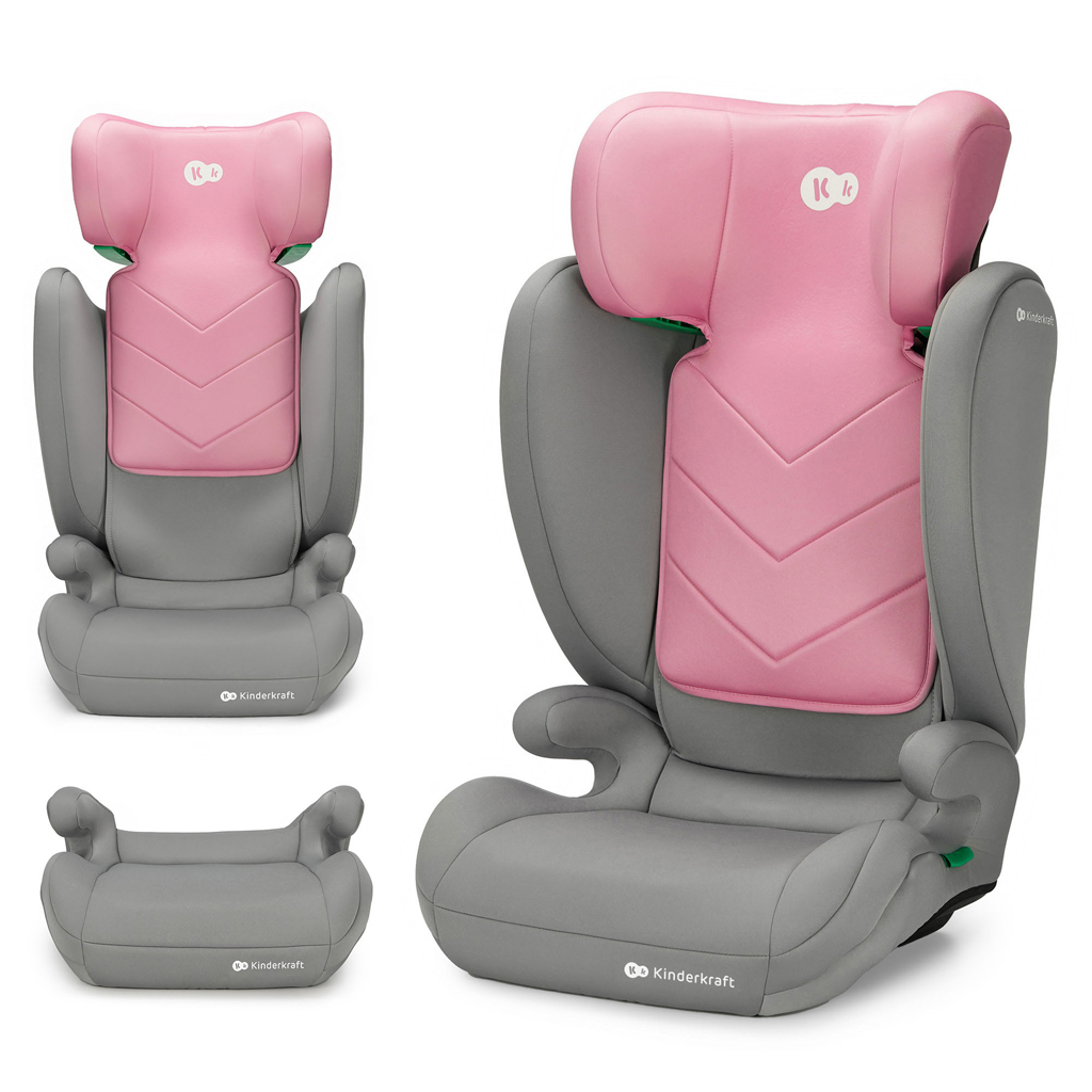 KINDERKRAFT Autosedačka i-Spark i-Size 100-150 cm Variant: Pink, Farba: Ružová