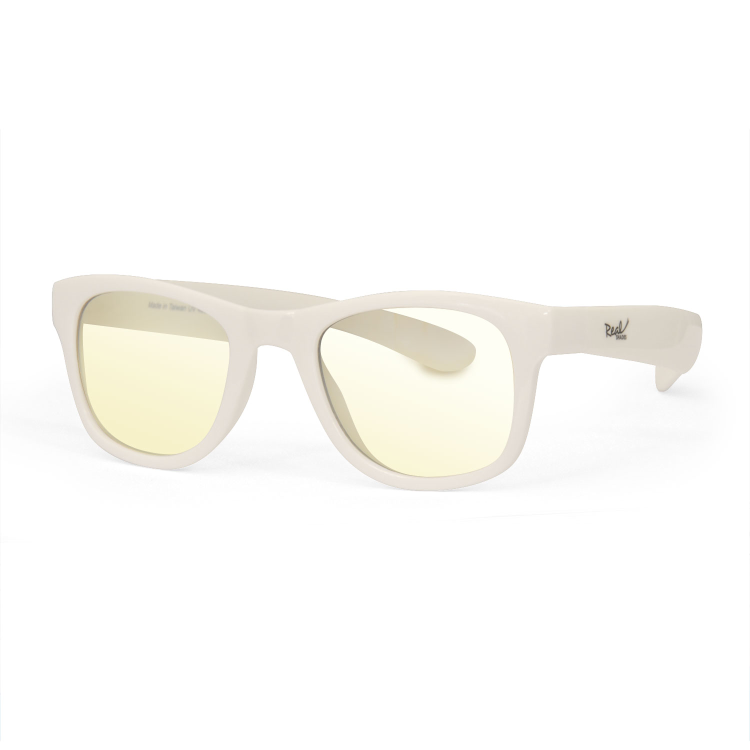 REAL SHADES Okuliare proti modrému svetlu Surf 4+, White Iconic