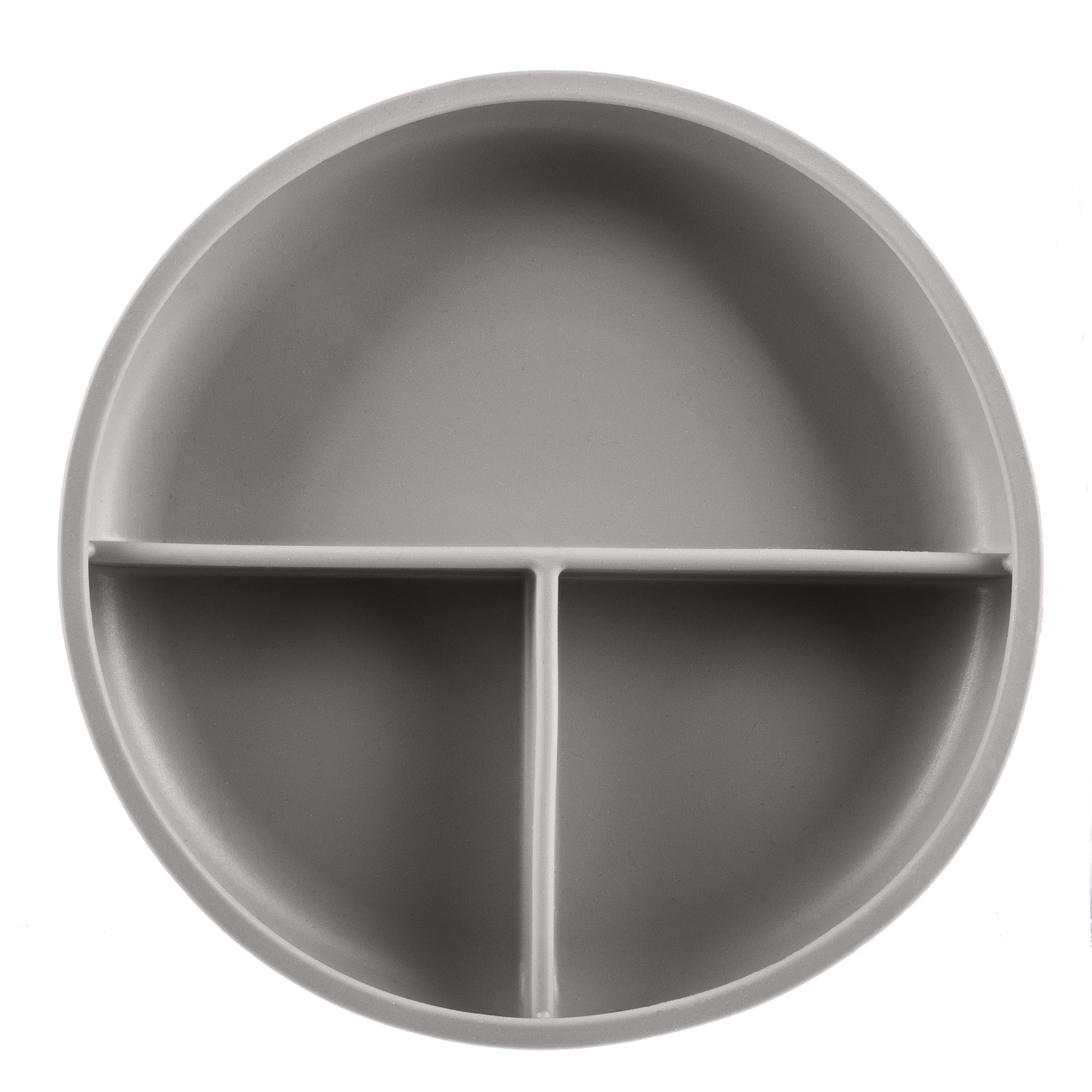ZOPA Silikónový delený tanier s prísavkou Variant: Dove grey
