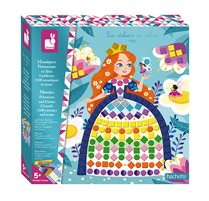 Janod Atelier Maxi Kreatívna sada Mozaika Princezné a víly Maxi 5+