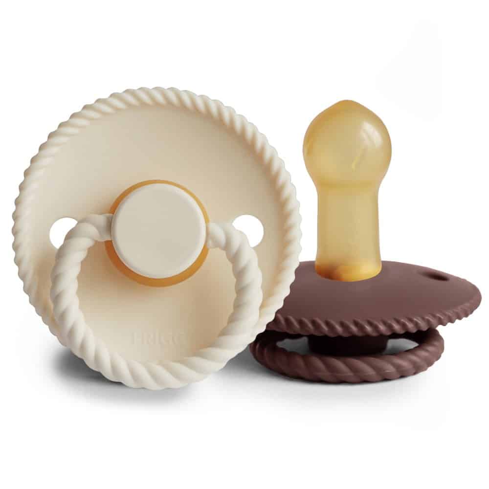 Frigg DVOJBALENIE CUMLÍKOV FRIGG ROPE CREAM/ COCOA, 6-18M, KAUČUK Variant: Cream/cocoa