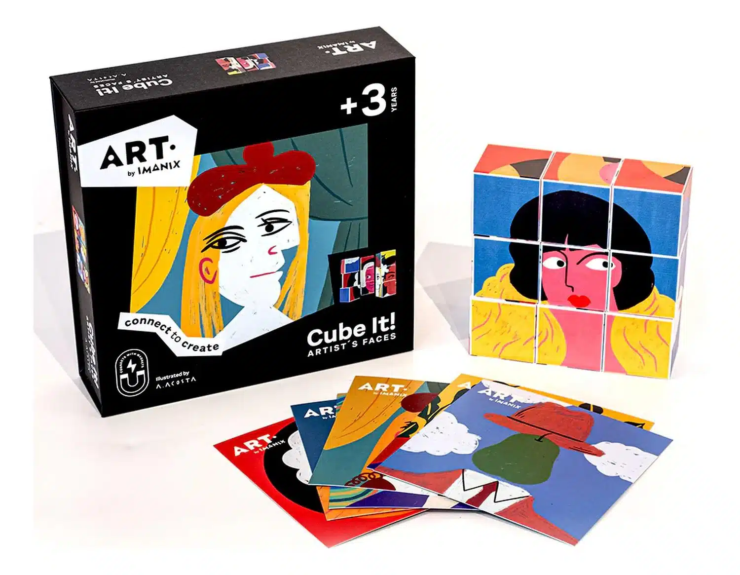 IMANIX STAVEBNÉ KOCKY IMANIX ART CUBE IT - ARTISTS FACES