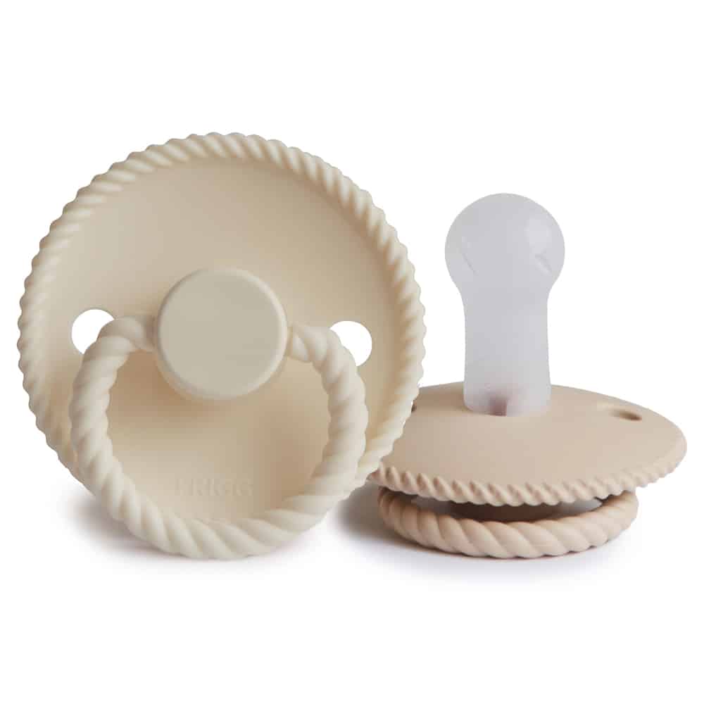 Frigg CUMLÍKY ROPE BLUSH/ CREAM, +6M, SILIKÓN Variant: CREAM / CROISSANT