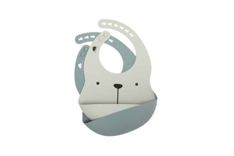 THE COTTON CLOUD SILIKÓNOVÉ PODBRADNÍKY 2 KS MEDVEĎ LILI Variant: Ocean / iceberg