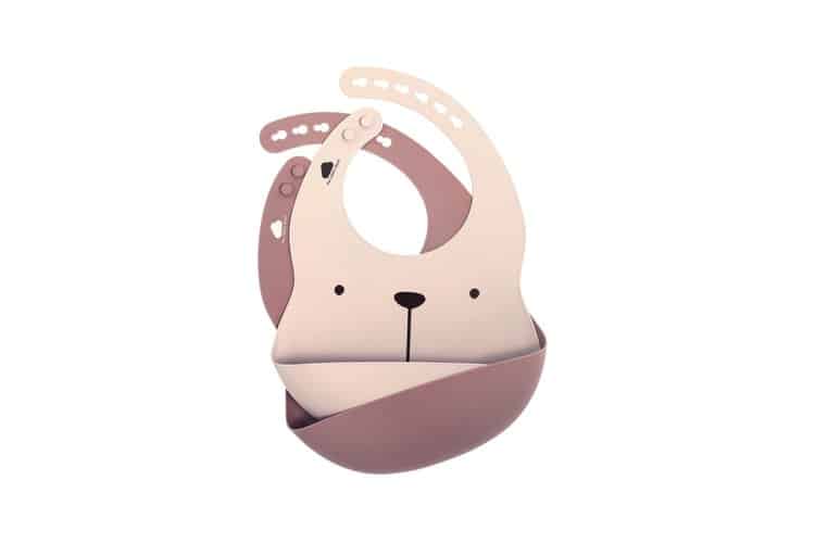 THE COTTON CLOUD SILIKÓNOVÉ PODBRADNÍKY 2 KS MEDVEĎ LILI Variant: Plum / Blush