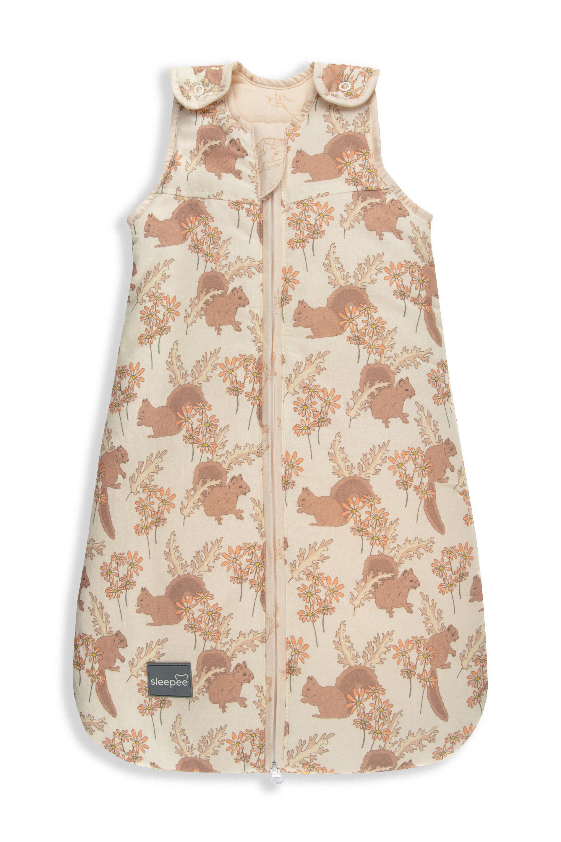 Spací vak Sleepee Newborn Vintage Animals Almond