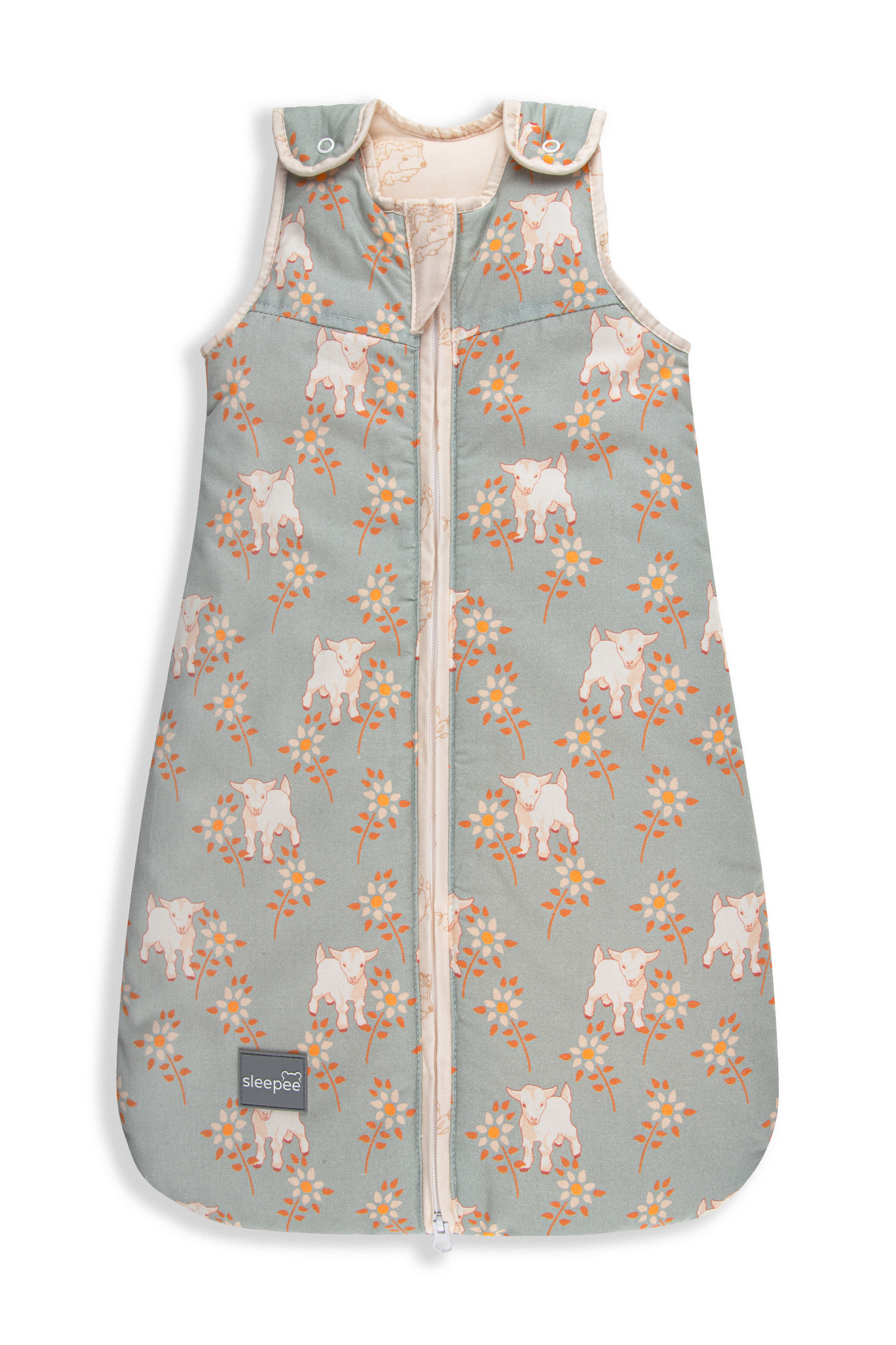 Spací vak Sleepee Newborn Vintage Animals Sky Blue