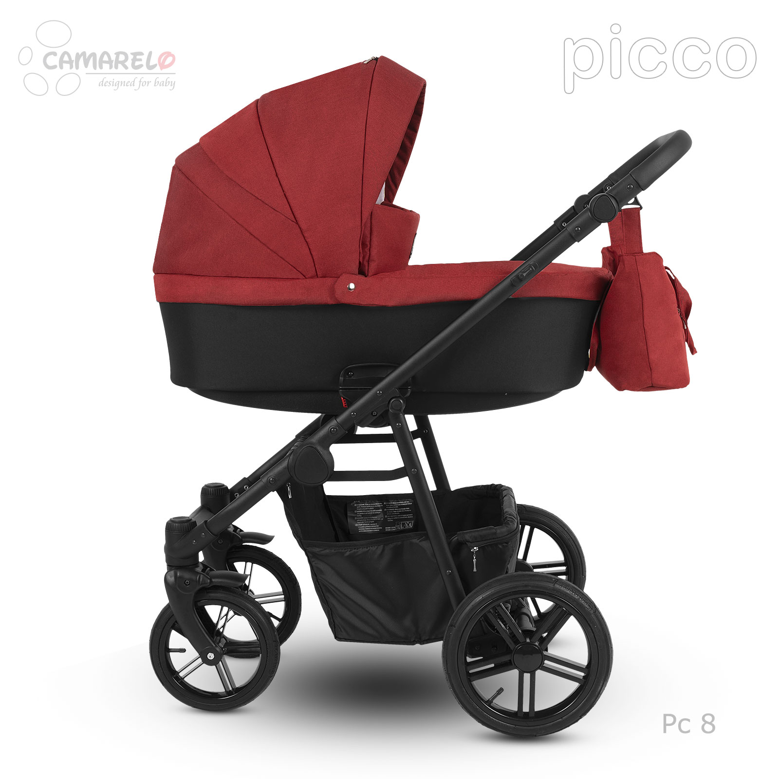 Dětský kočárek Camarelo Picco 2025 Farba: PC-8 červená
