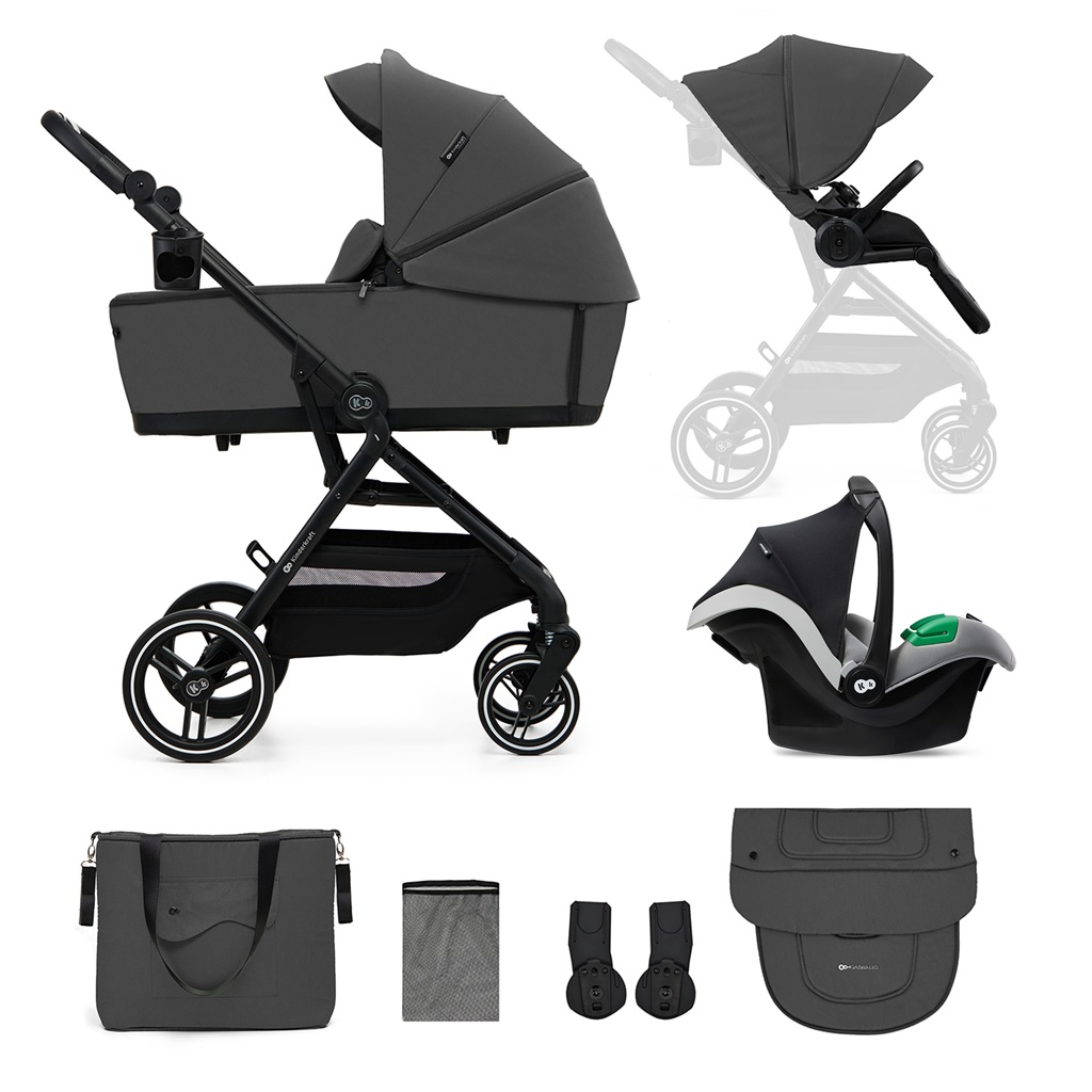 KINDERKRAFT SELECT Kočík kombinovaný Yoxi 3v1 Variant: Moonlight Grey