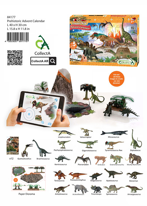 COLLECTA Adventný kalendár-dinosauri