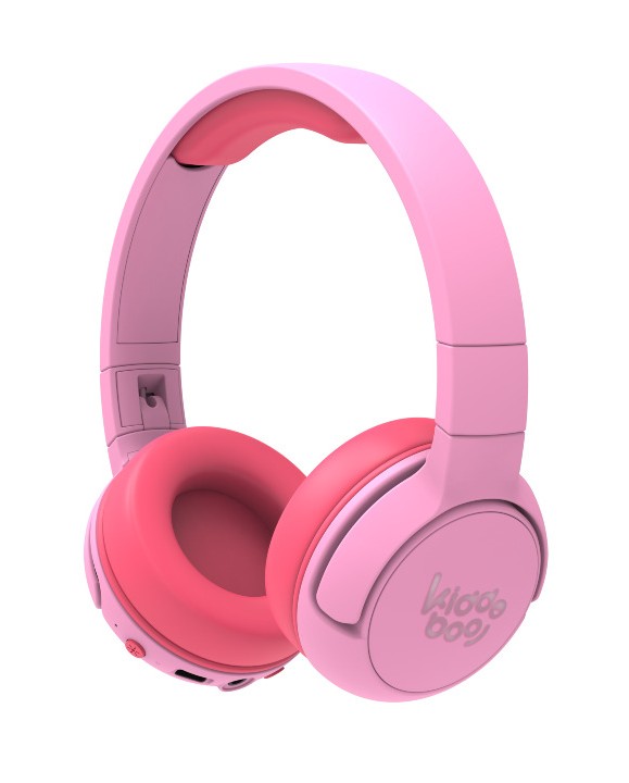Kiddoboo Bezdrôtové detské slúchadlá Flamingo Pink