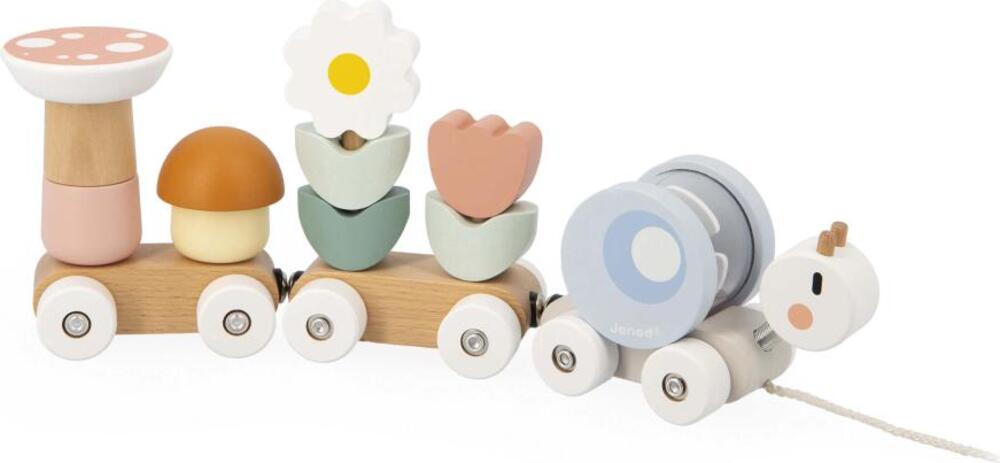 Janod Sweet Cocoon Drevený vláčik Slimák